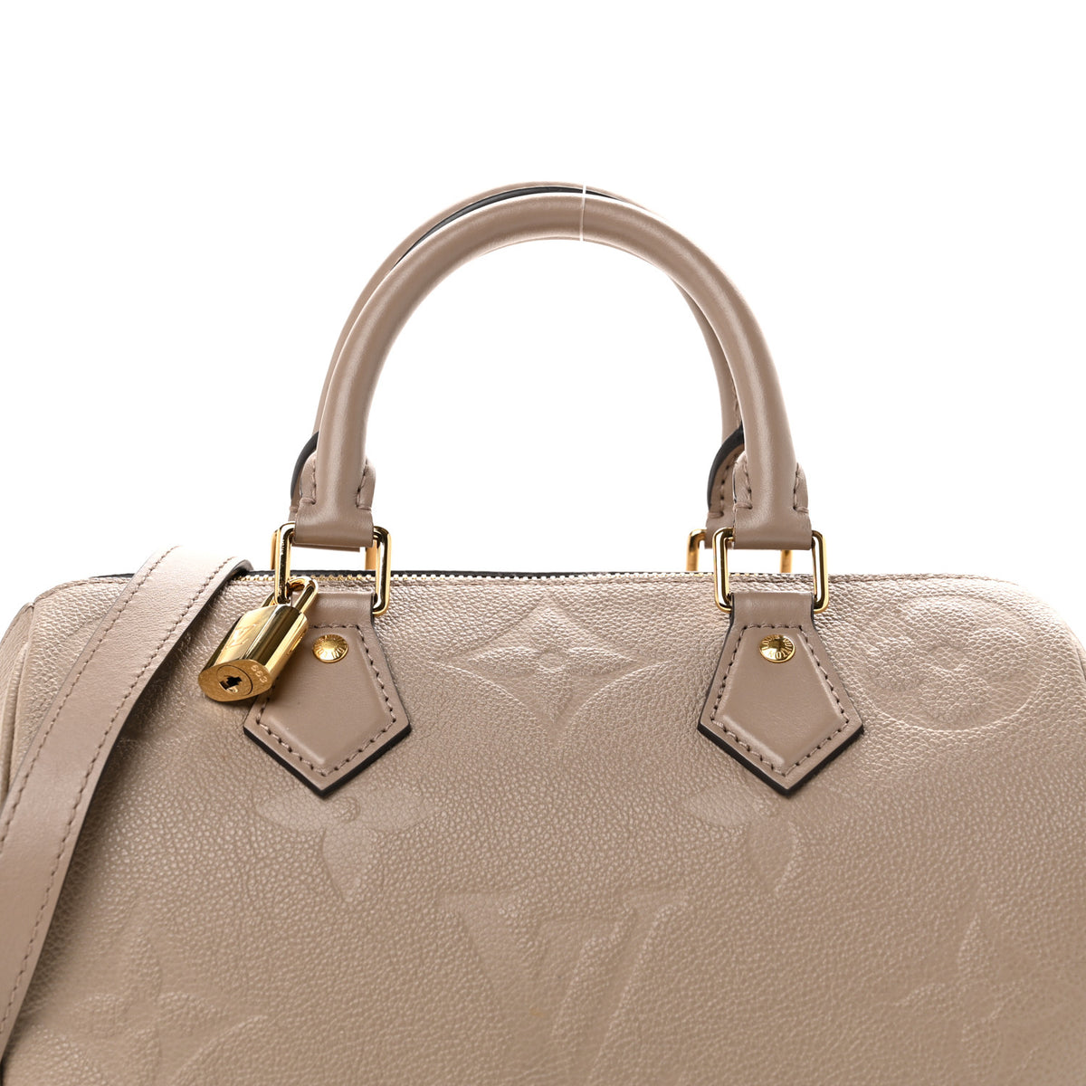 Louis Vuitton Empreinte Monogram Giant Speedy Bandouliere 25 Tourterelle 7 of 9