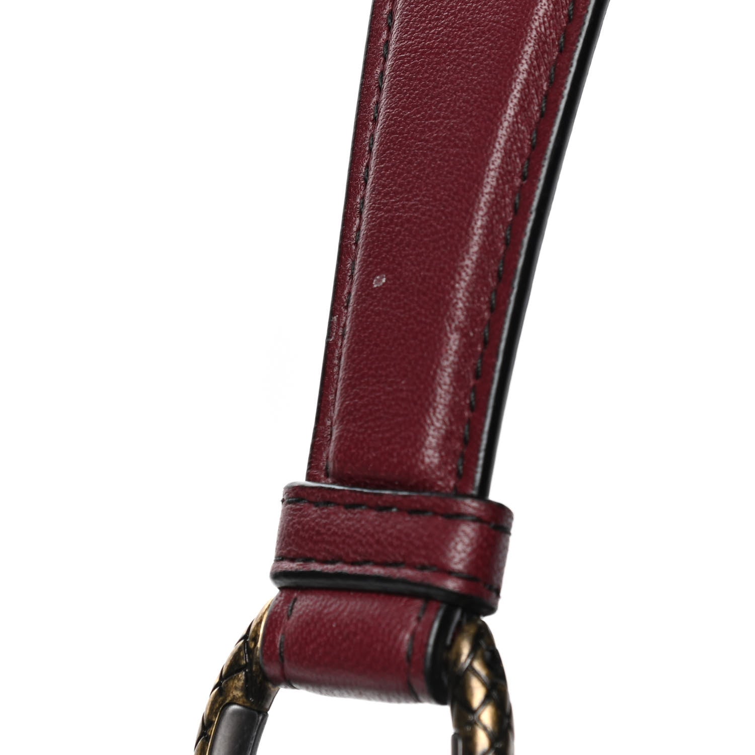 Bottega Veneta Nappa Intrecciato Medium Loop Dark Red 5 of 5