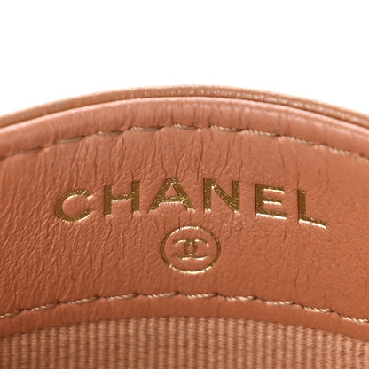 Chanel Lambskin Quilted Chanel 19 Card Holder Brown 6 of 10