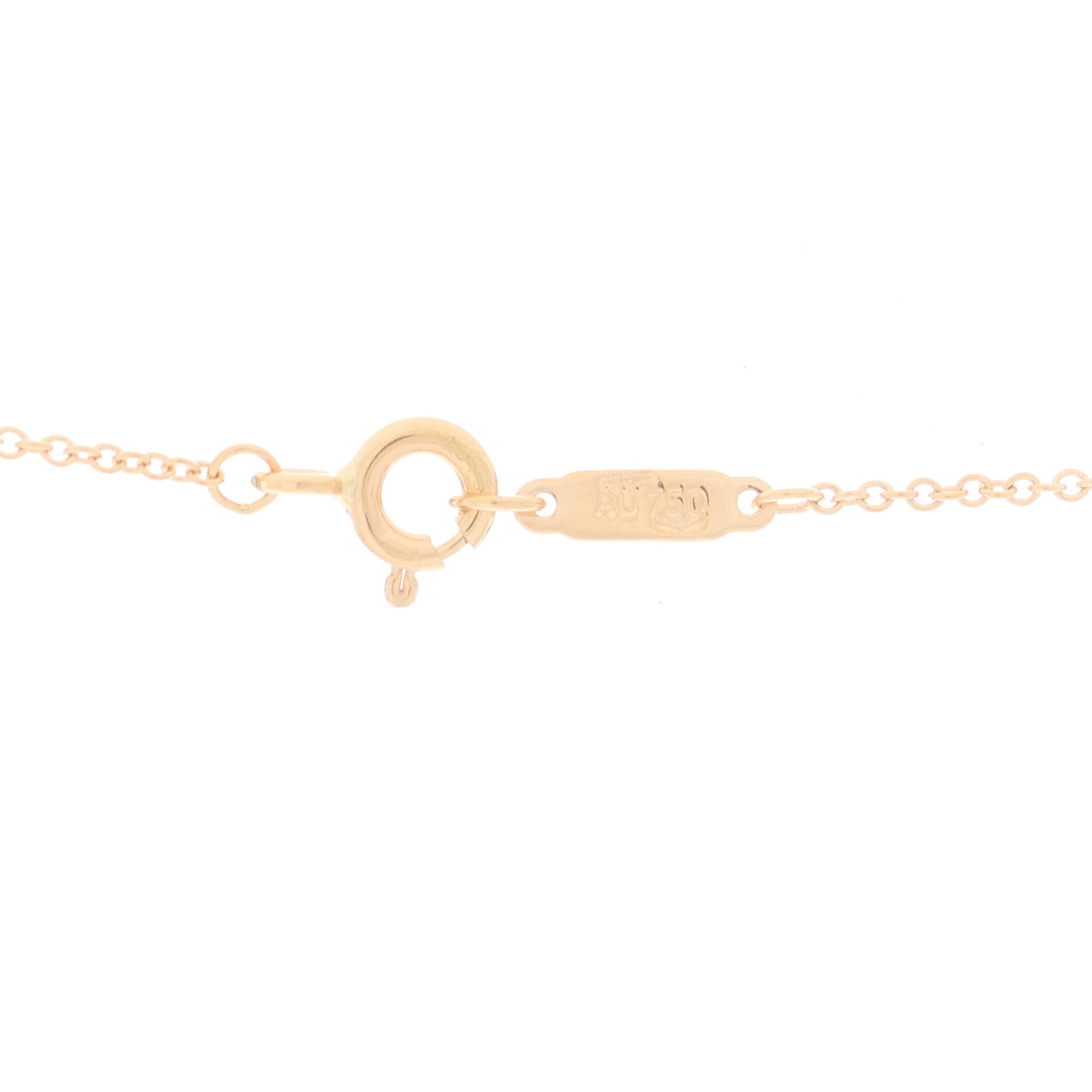 18K Rose Gold Diamond Bow Pendant Necklace