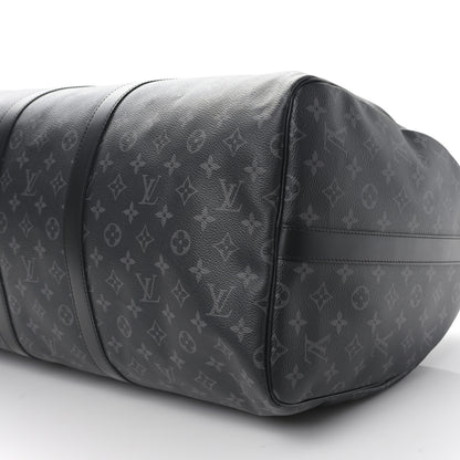 Louis Vuitton Monogram Eclipse Keepall Bandouliere 55 8 of 8