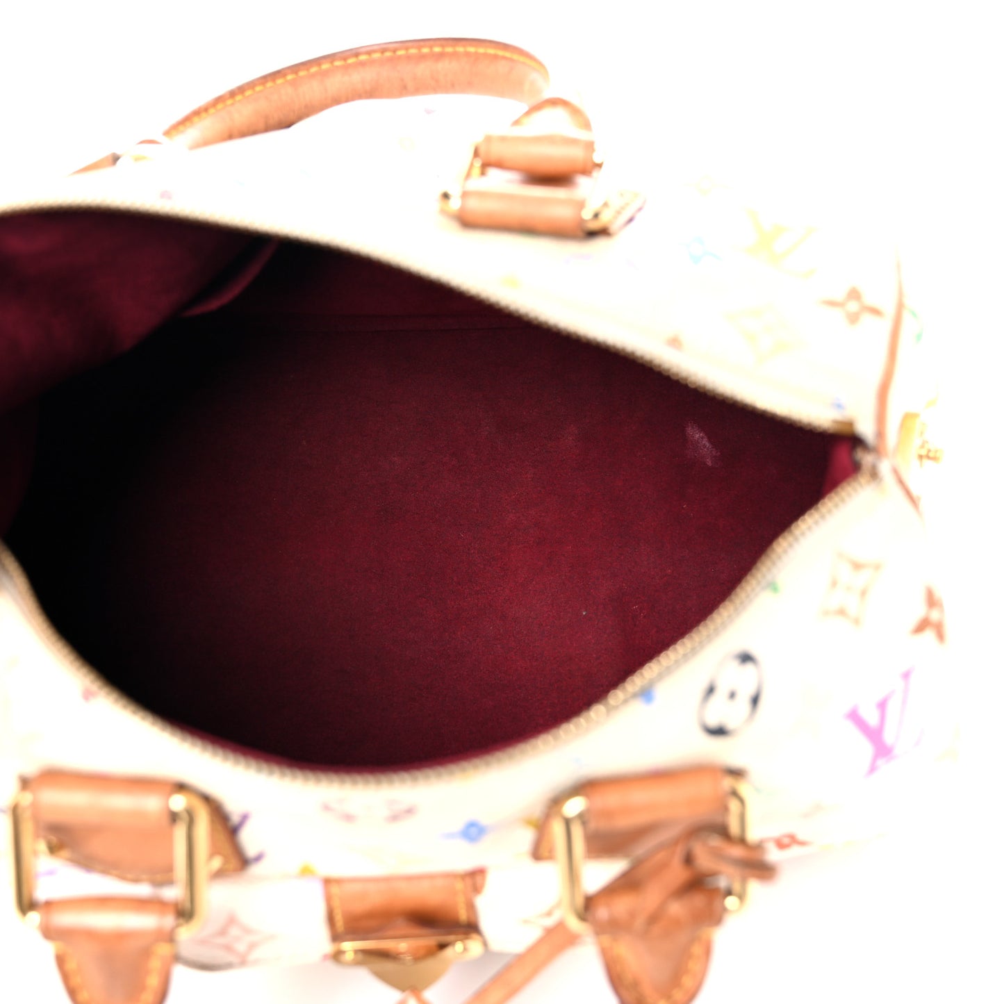 Monogram Multicolor Speedy 30 White