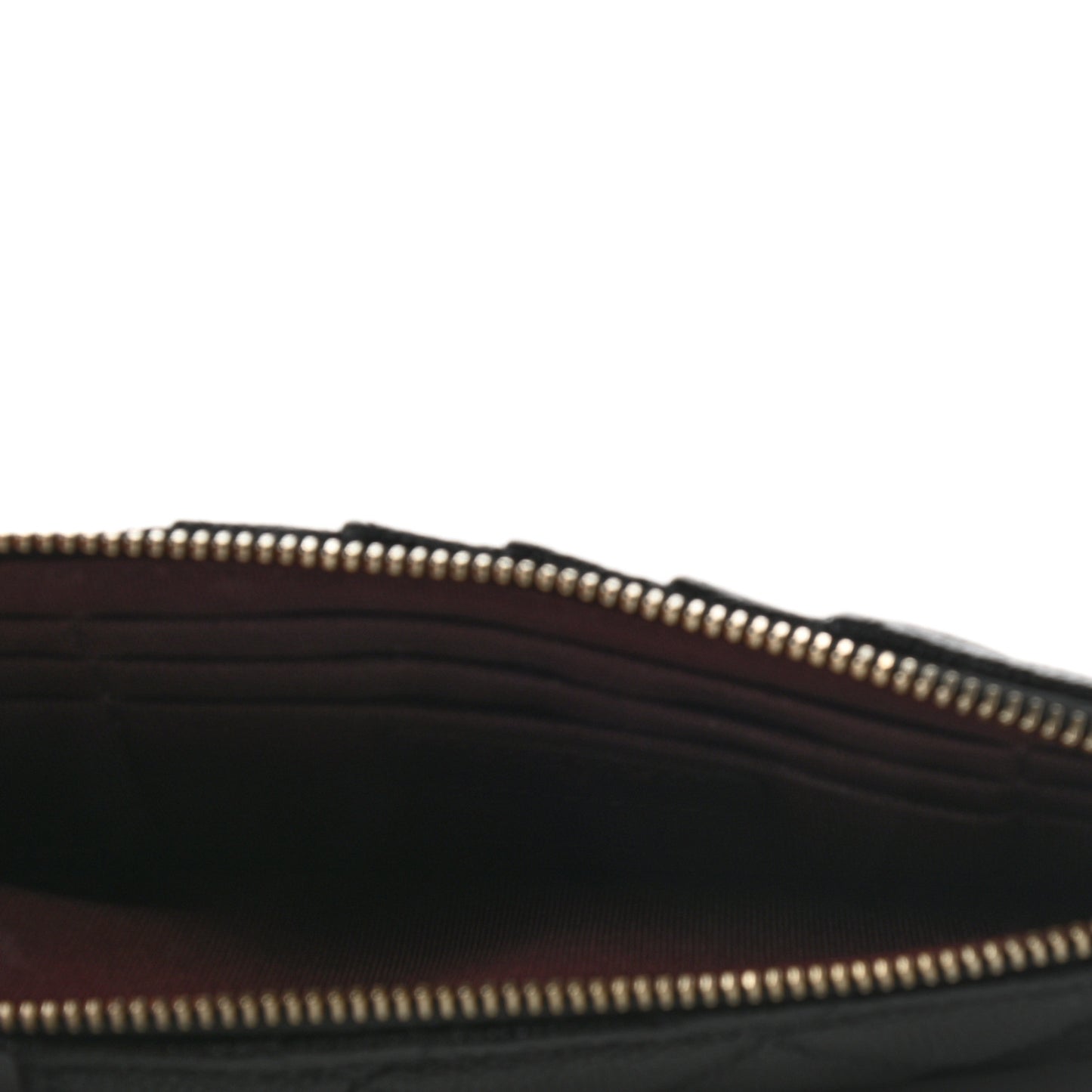 Caviar Quilted Classic Flat Wallet Pouch Black