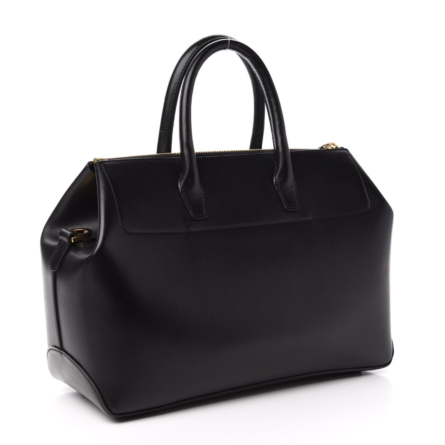 Mansur Gavriel Calfskin Mini Travel Crossbody Bag Black Flamma 3 of 9
