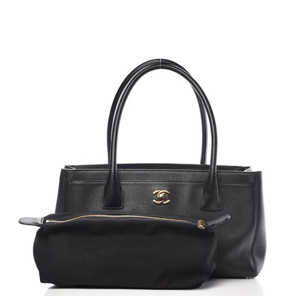 Chanel Calfskin Small Cerf Executive Shopper Tote Black 3 of 14