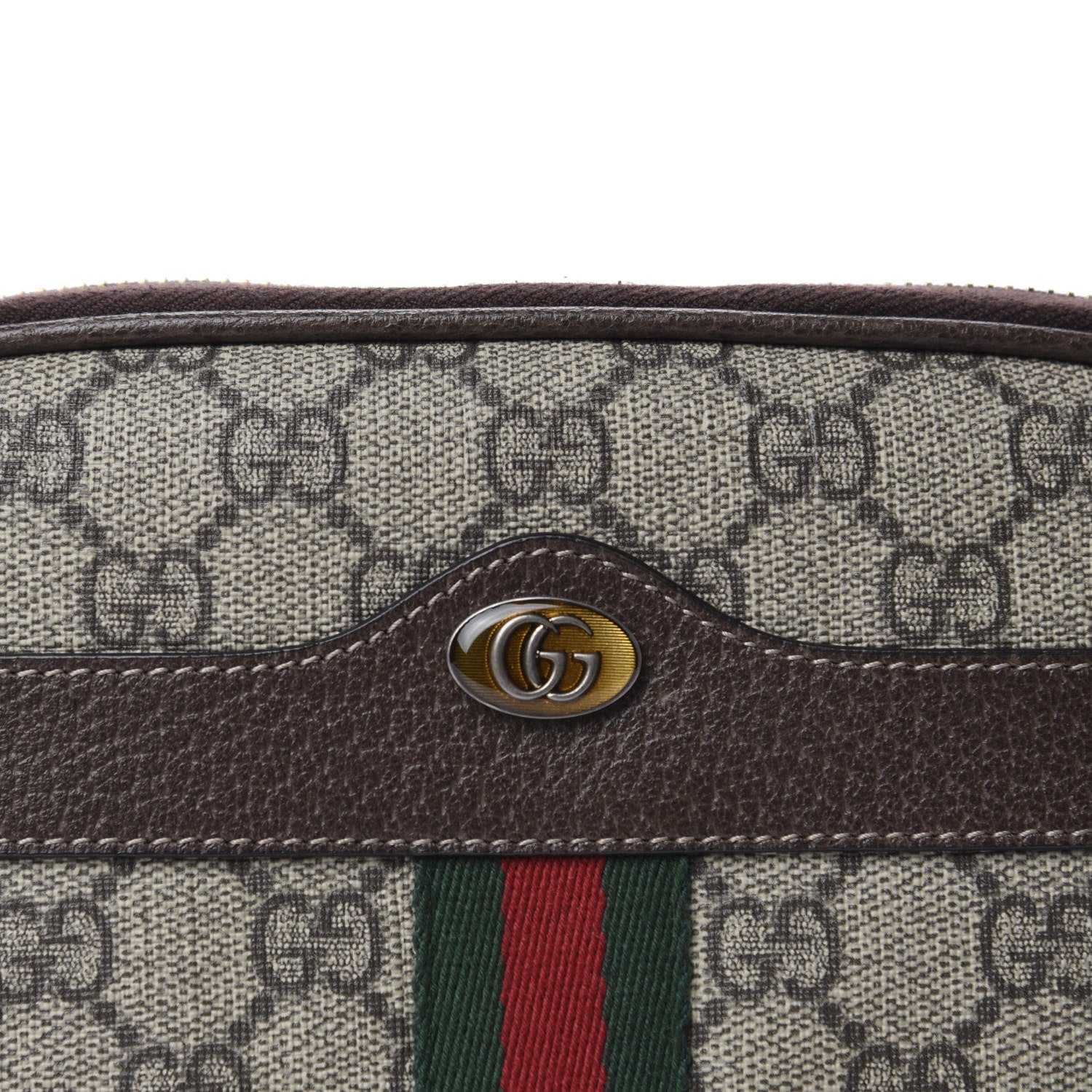 Gucci GG Supreme Monogram Ophidia Belted iPhone Case 85 34 Dark Brown 10 of 11