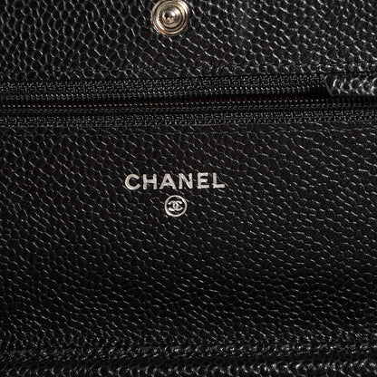 Chanel Caviar Quilted Wallet On Chain WOC Black 7 of 9