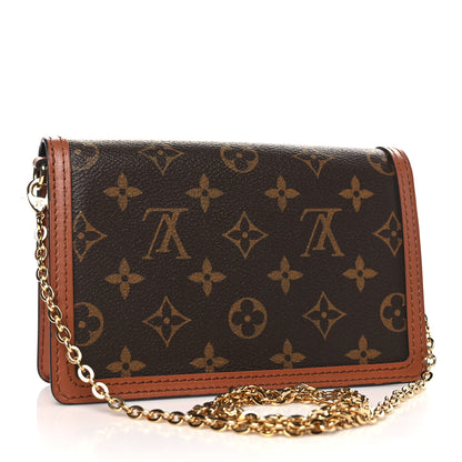 Louis Vuitton Reverse Monogram Dauphine Chain Wallet 3 of 10