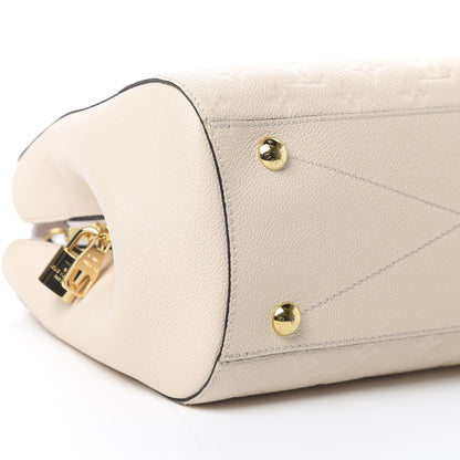 Louis Vuitton Empreinte Braided Montaigne MM Creme Beige Caramel 8 of 9