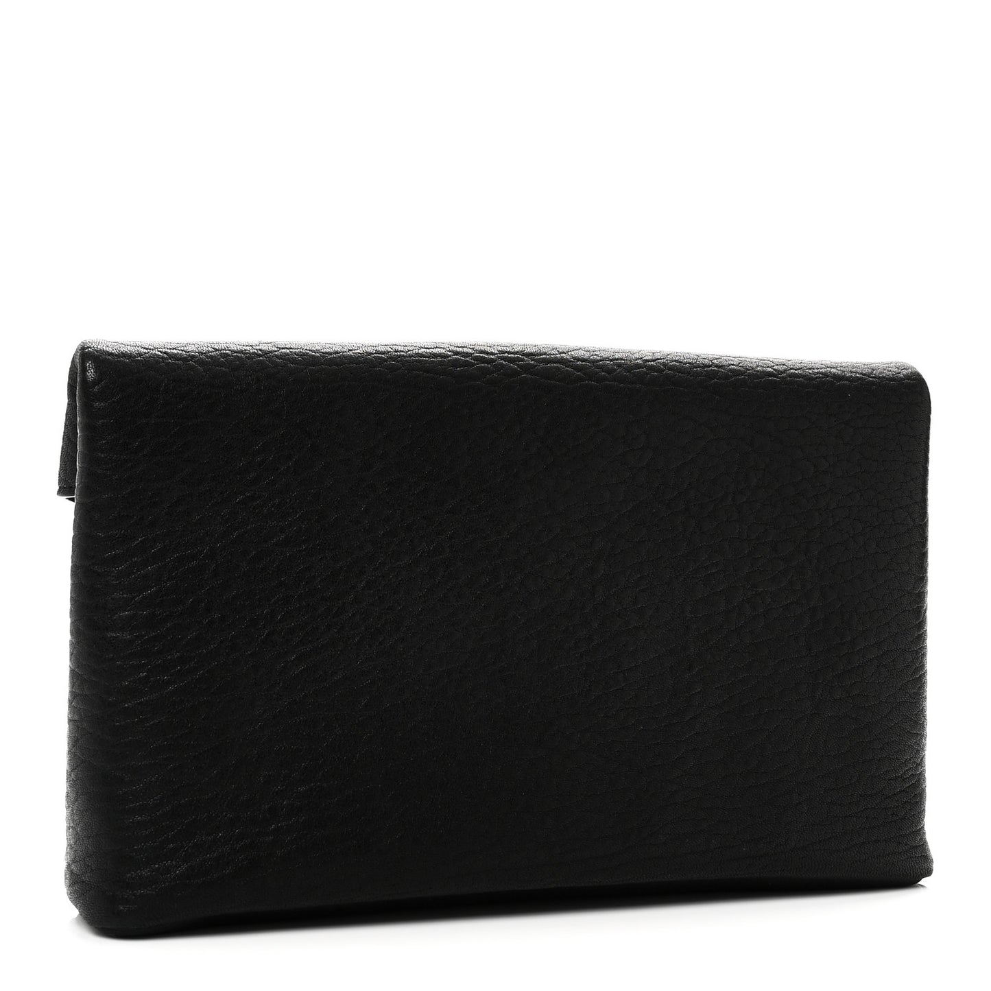 Grained Lambskin Cassandre Envelope Pouch Black