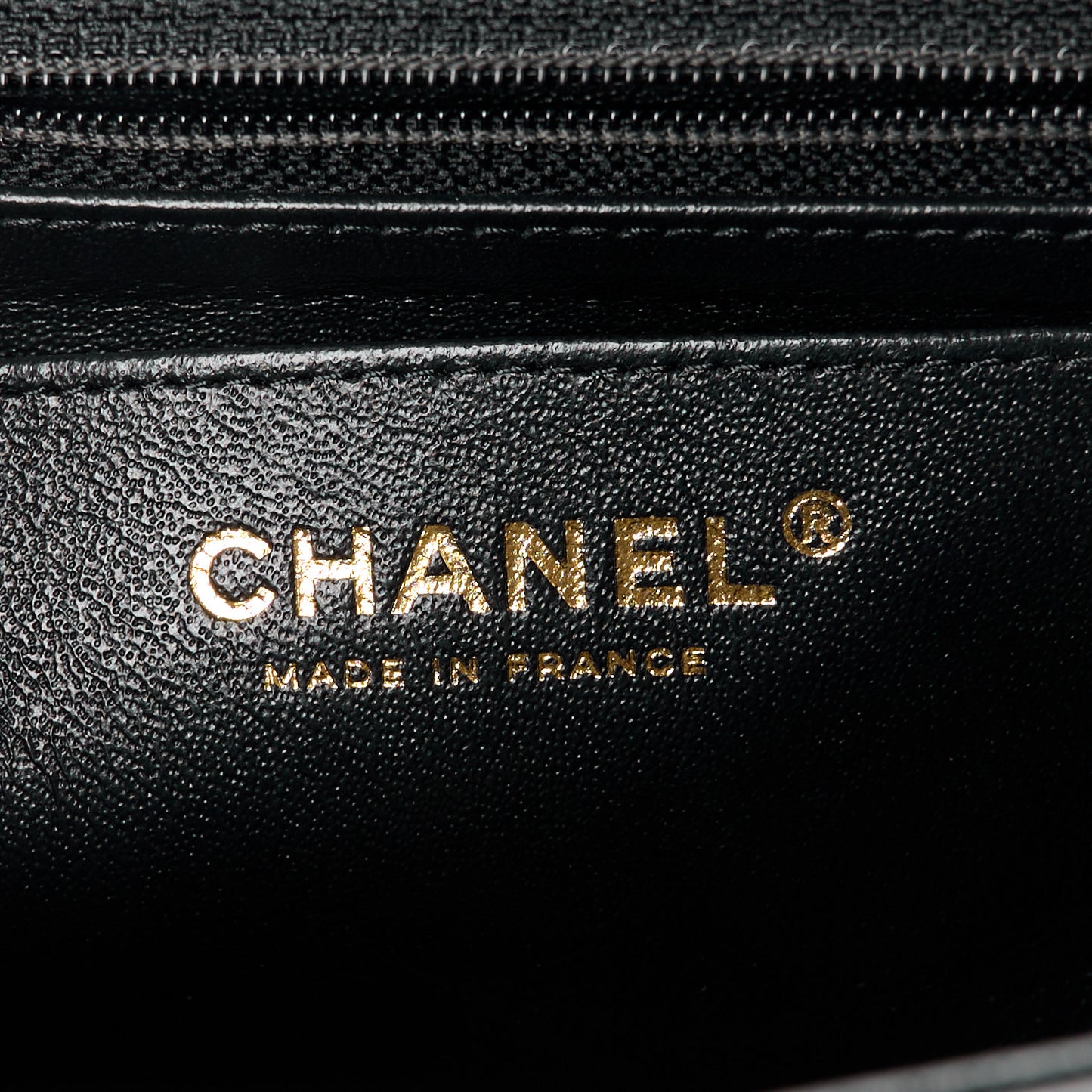 Lambskin Quilted Mini Coco Charms Rectangular Flap Black