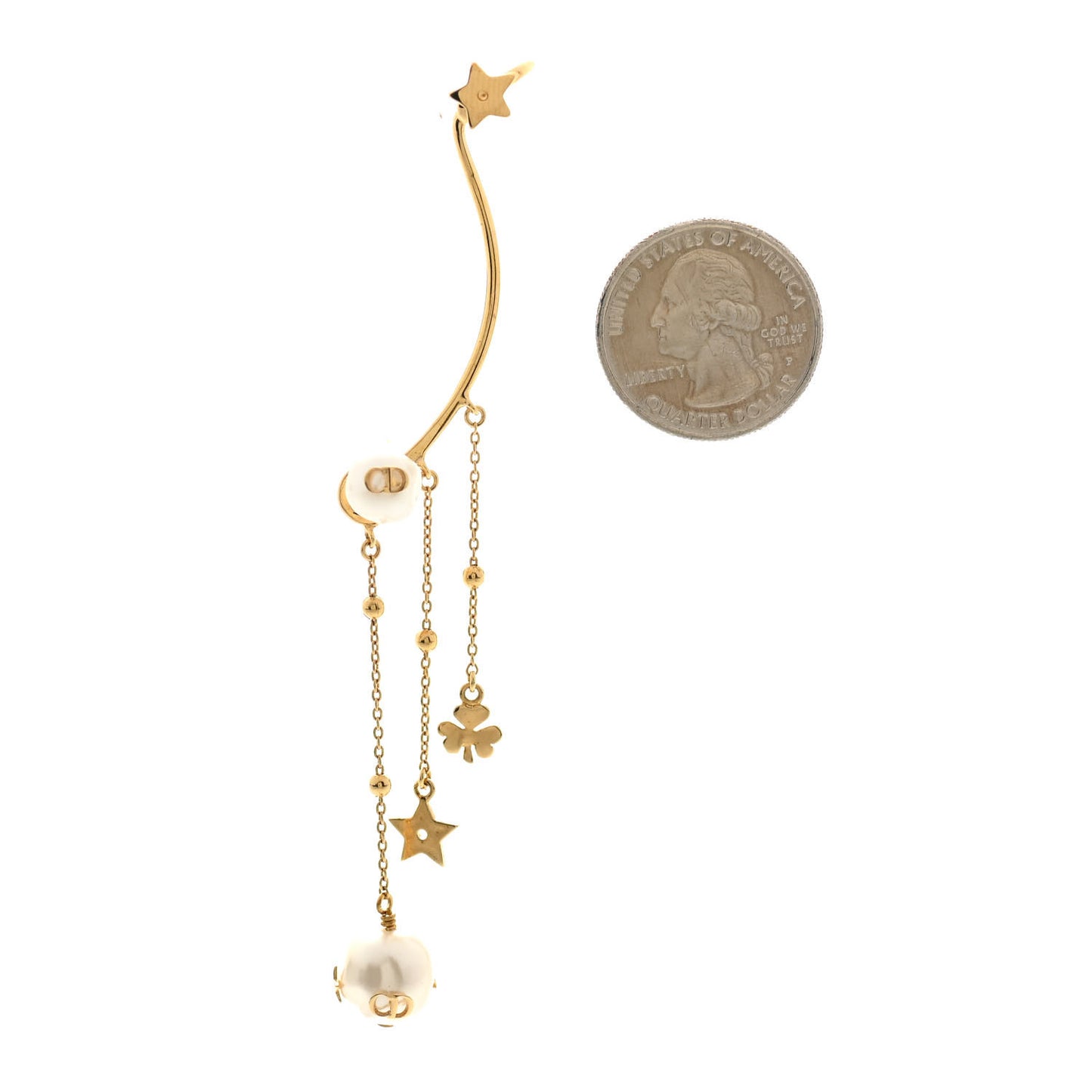 Pearl Shiny-D Earring Gold