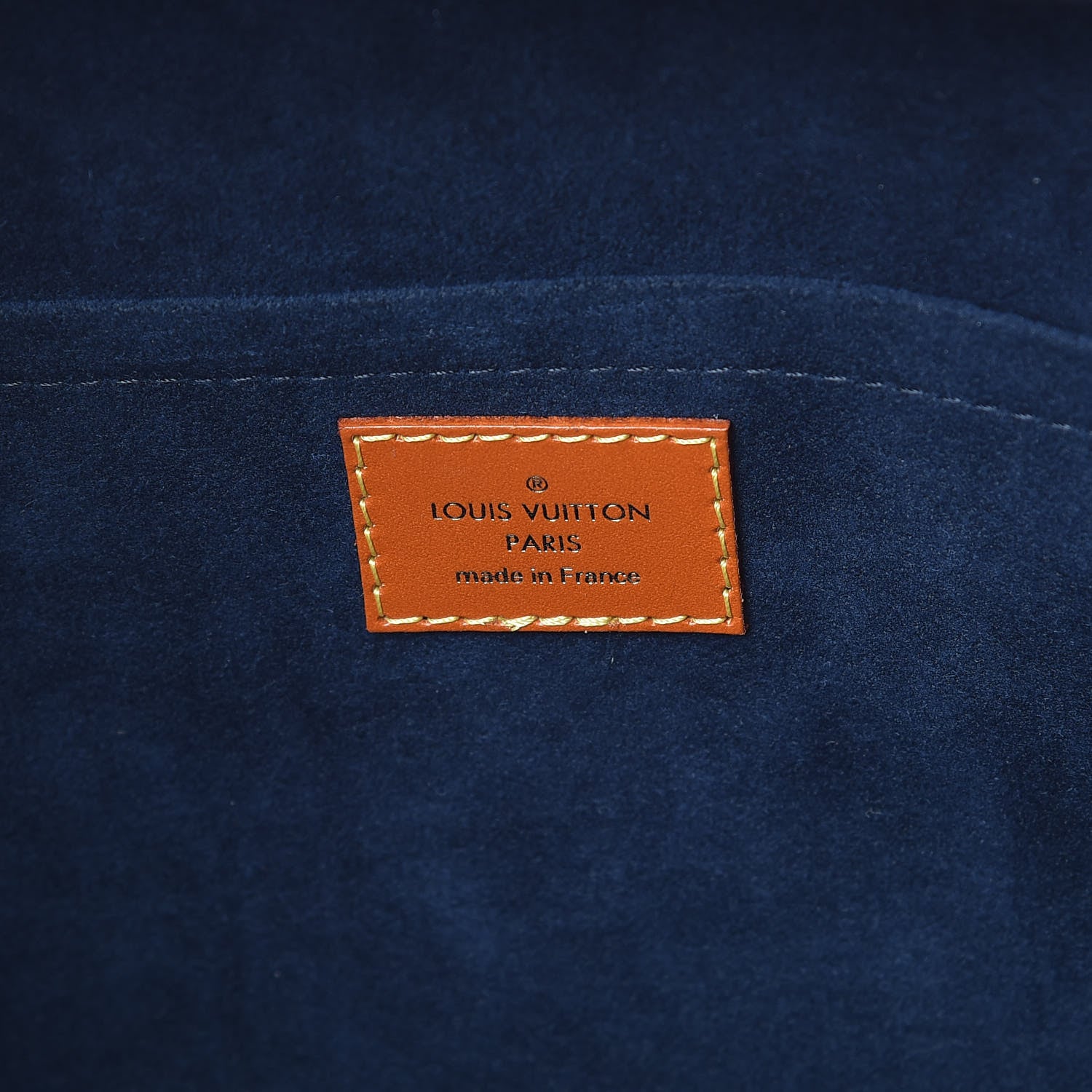 Louis Vuitton Calfskin Reverse Monogram Valisette PM Navy Caramel 6 of 12