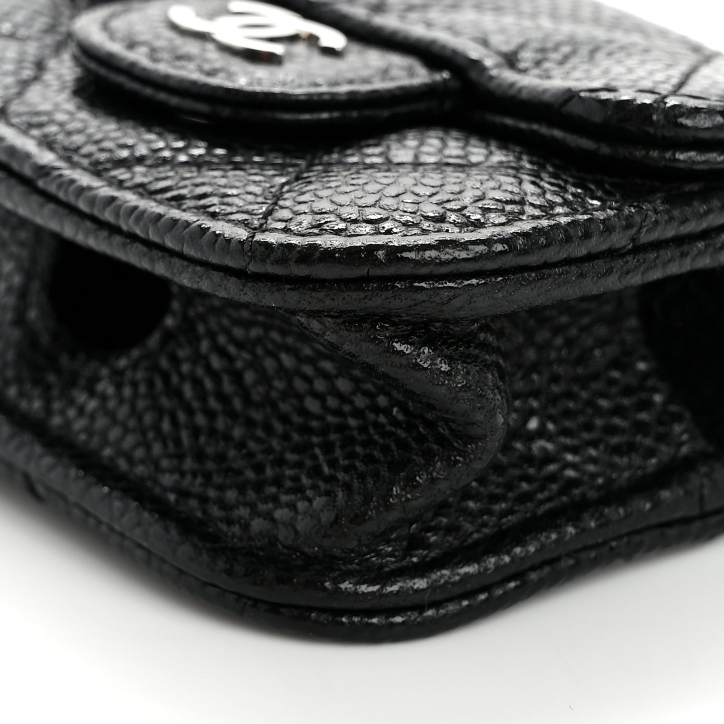 Caviar Quilted Airpods Pro Case Black