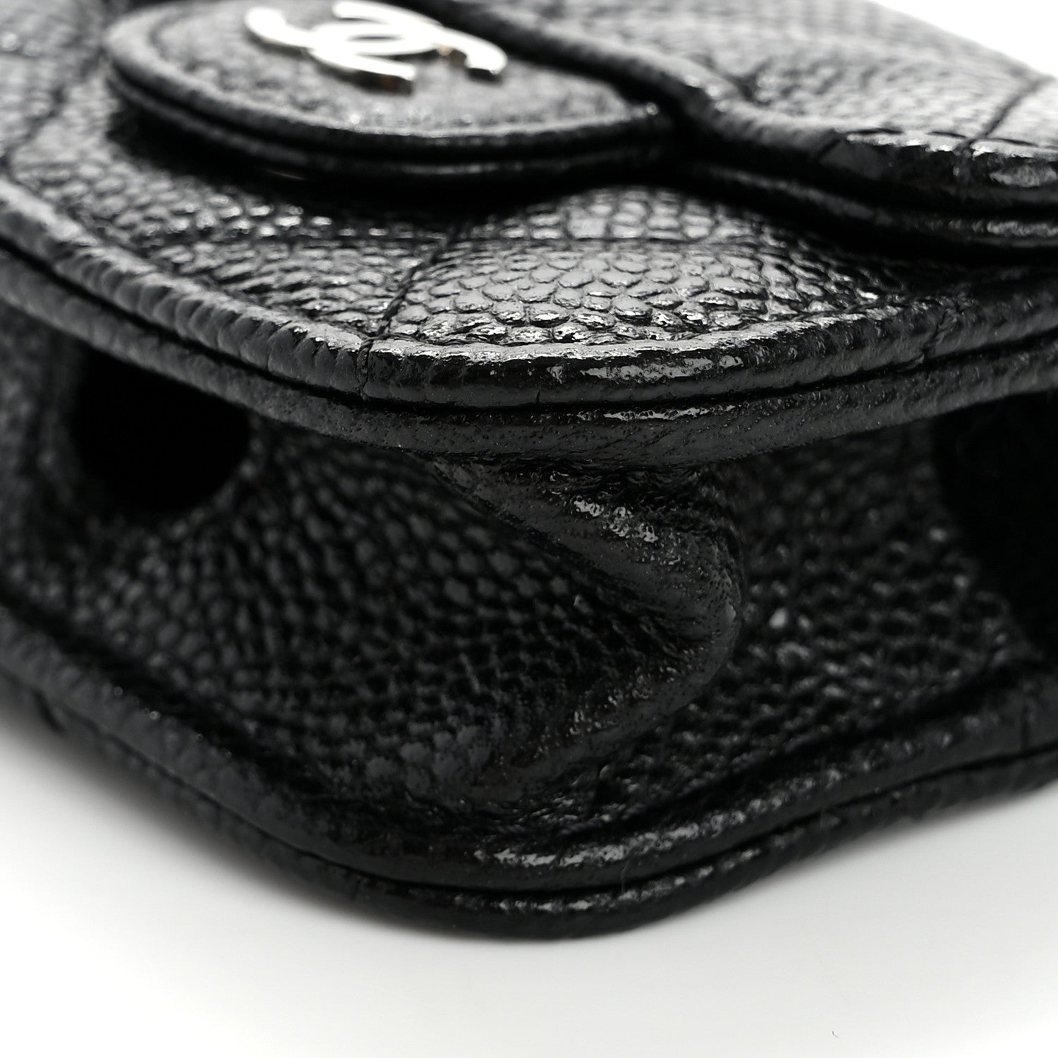 Chanel Caviar Quilted Airpods Pro Case Black 11 of 12