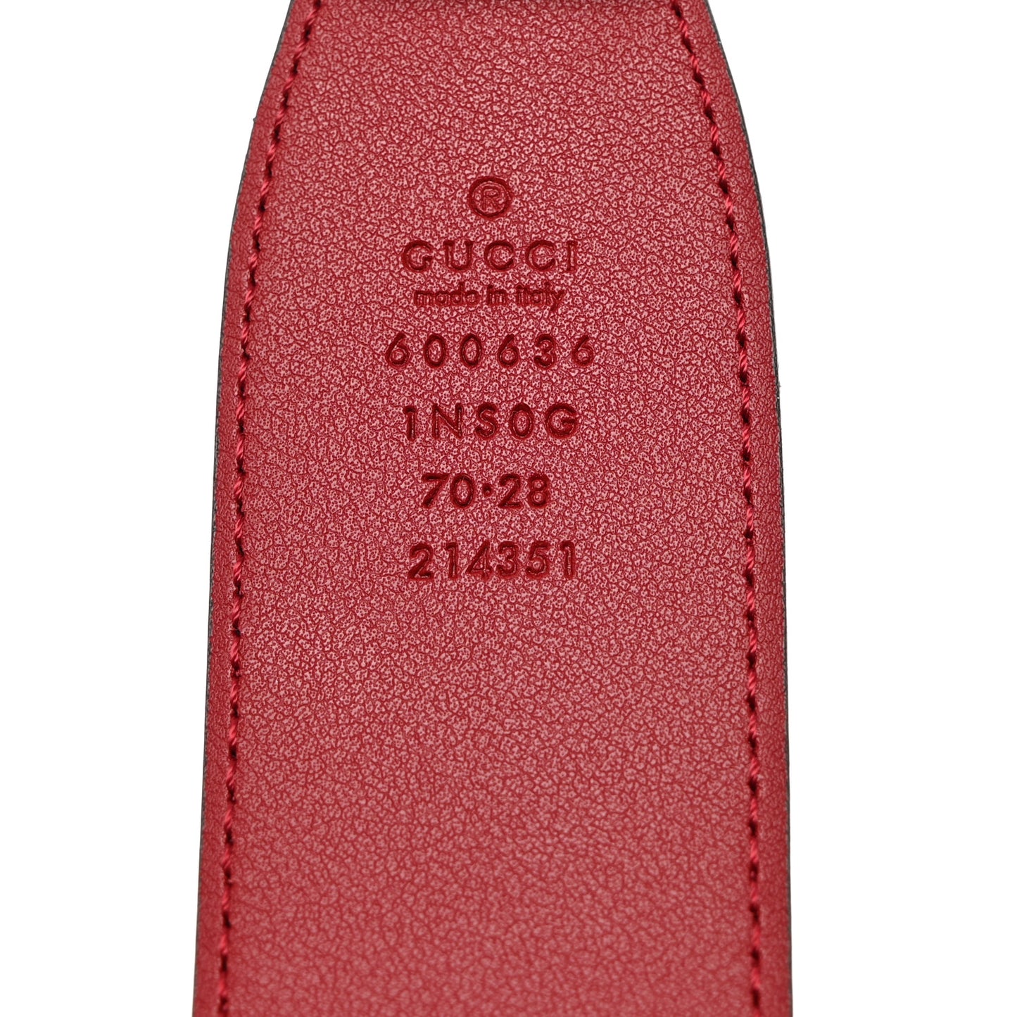 Efesto Leather Horsebit 25mm Belt 70 28 New Cherry Red