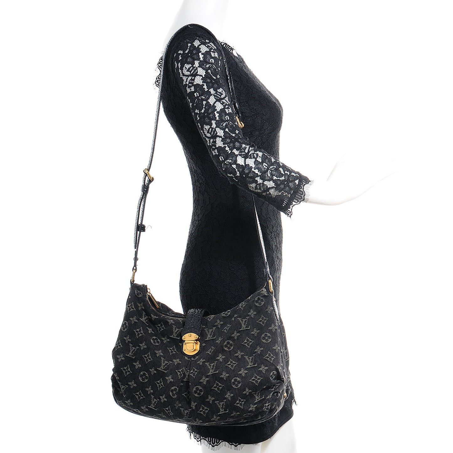 Monogram Slightly Denim Black