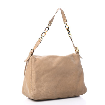 Fendi Vitello Savana Big Mama Baguette Caramello Tartaruga Natural 2 of 10