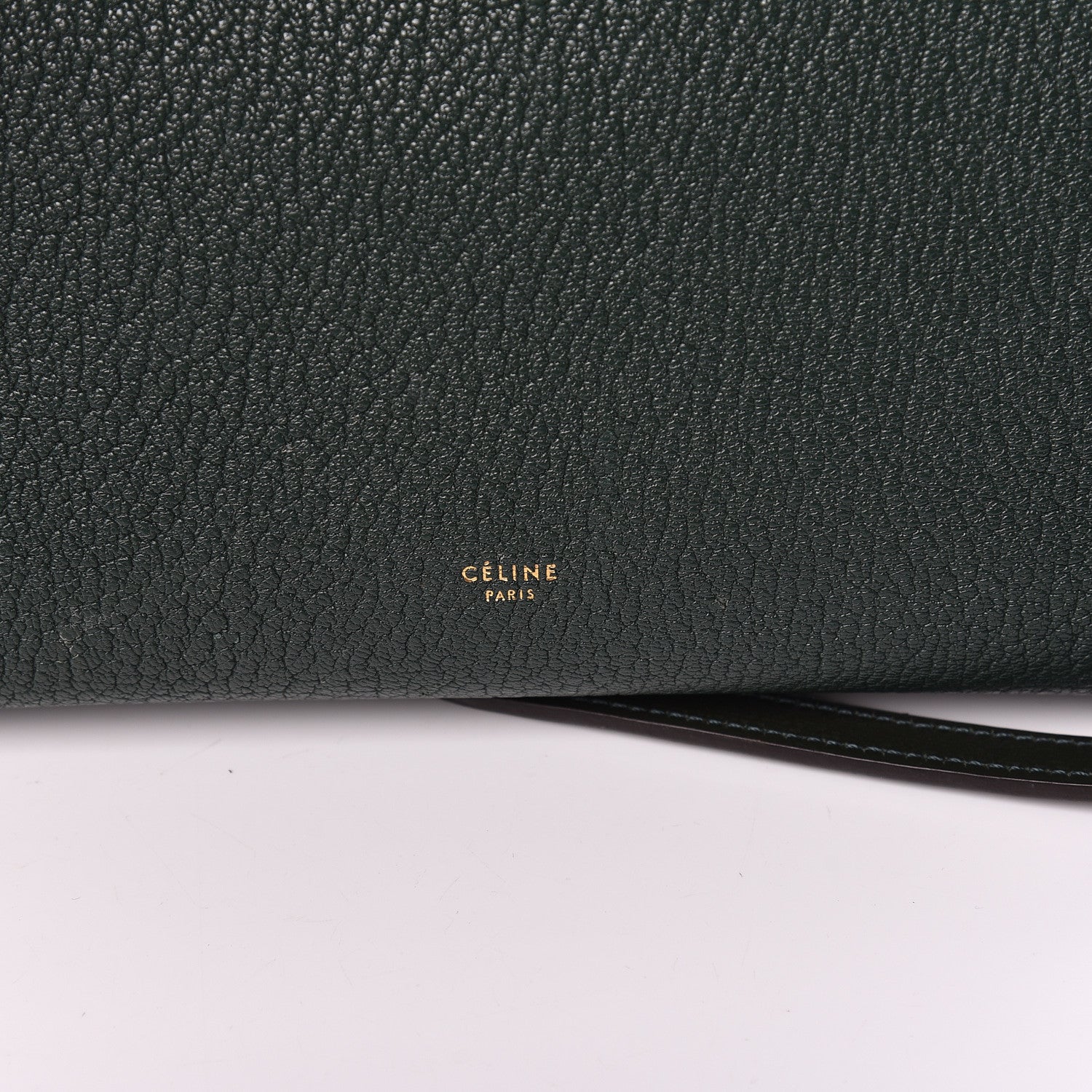 Celine Goatskin Smooth Calfskin Mini Belt Bag Dark Green 9 of 15