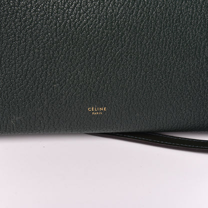 Celine Goatskin Smooth Calfskin Mini Belt Bag Dark Green 9 of 15