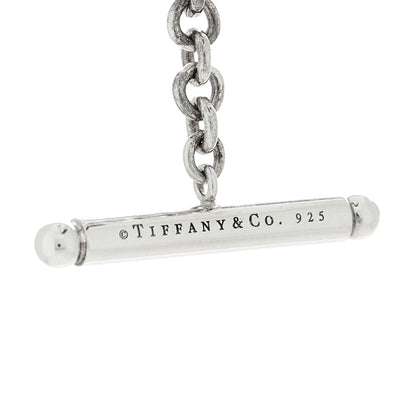 Tiffany Sterling Silver Black Onyx Bead Toggle Necklace 5 of 6
