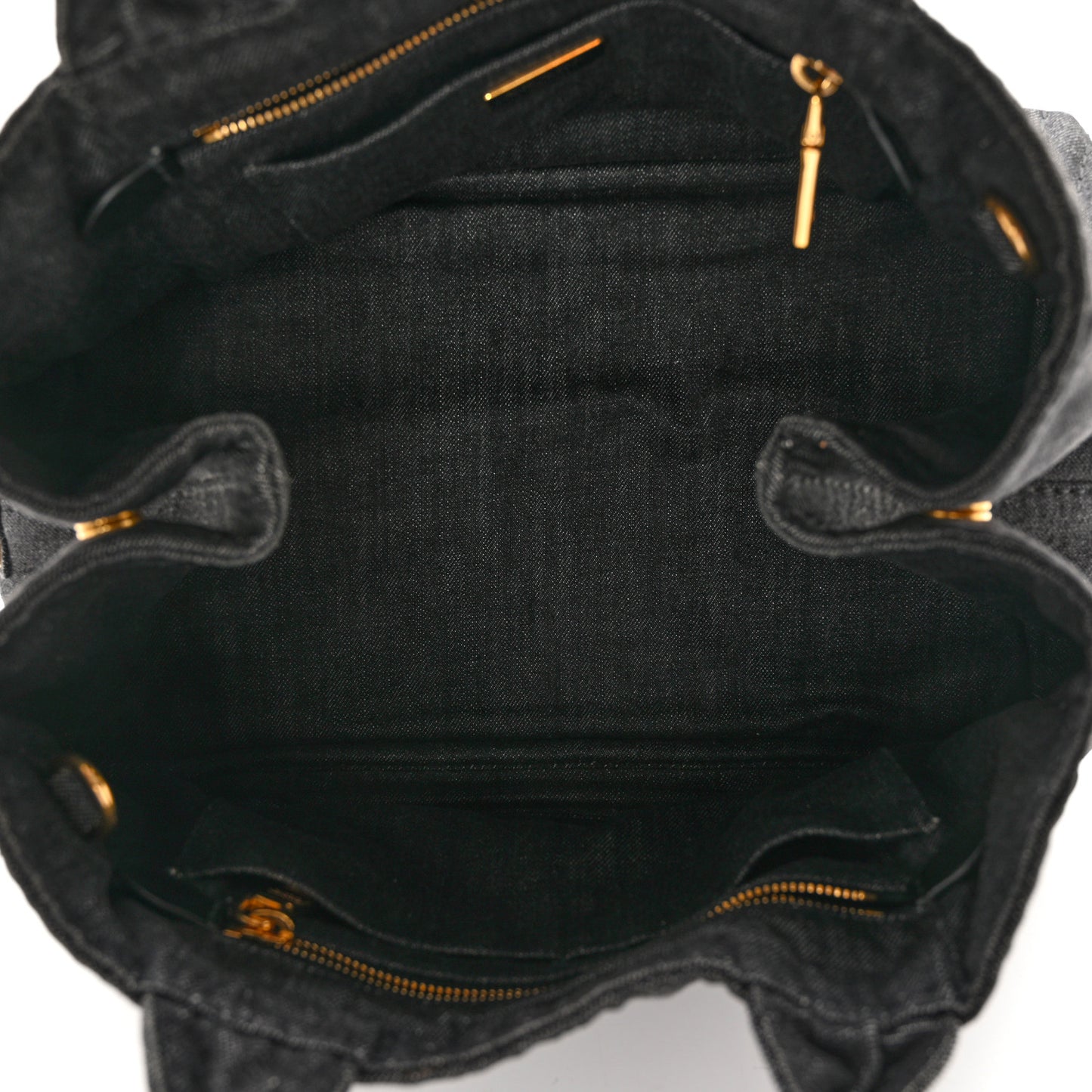 Denim Logo Tote Black