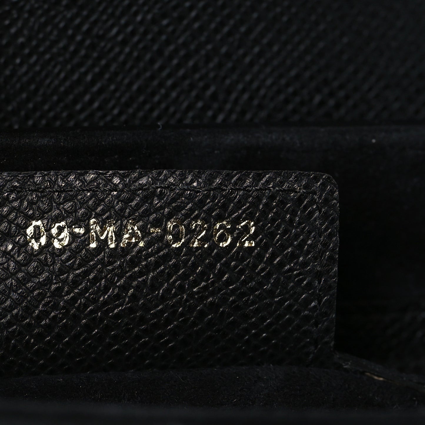 Grained Calfskin Saddle Bag With Strap Black