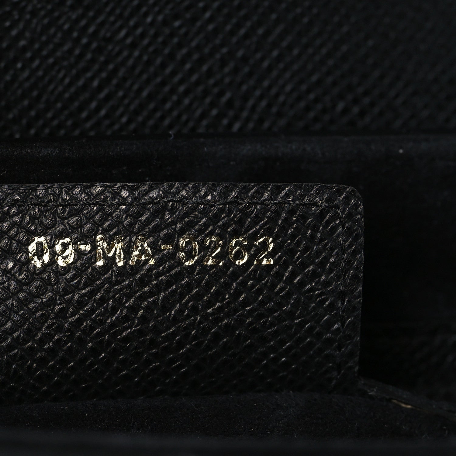 Christian Dior Grained Calfskin Saddle Bag With Strap Black 6 of 10