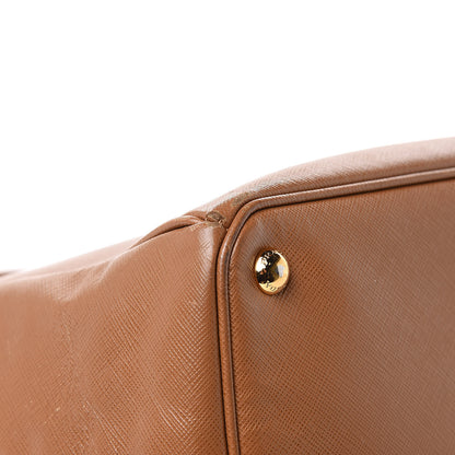 Prada Saffiano Large Galleria Double Zip Tote Caramel 10 of 22