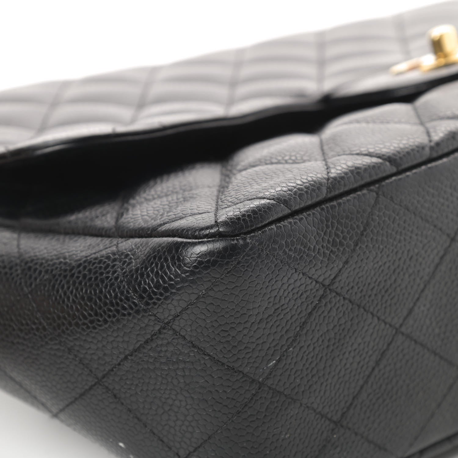 Chanel Caviar Quilted Jumbo Single Flap Black 9 of 17