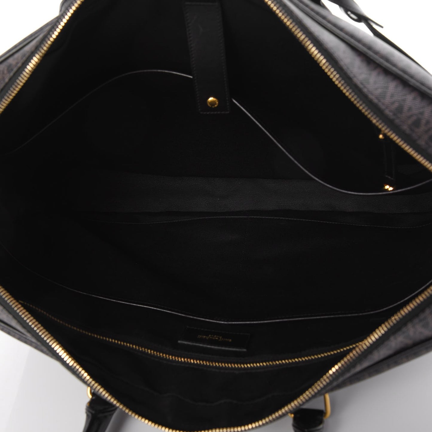 Toile Classic Monogram Flat Briefcase Black