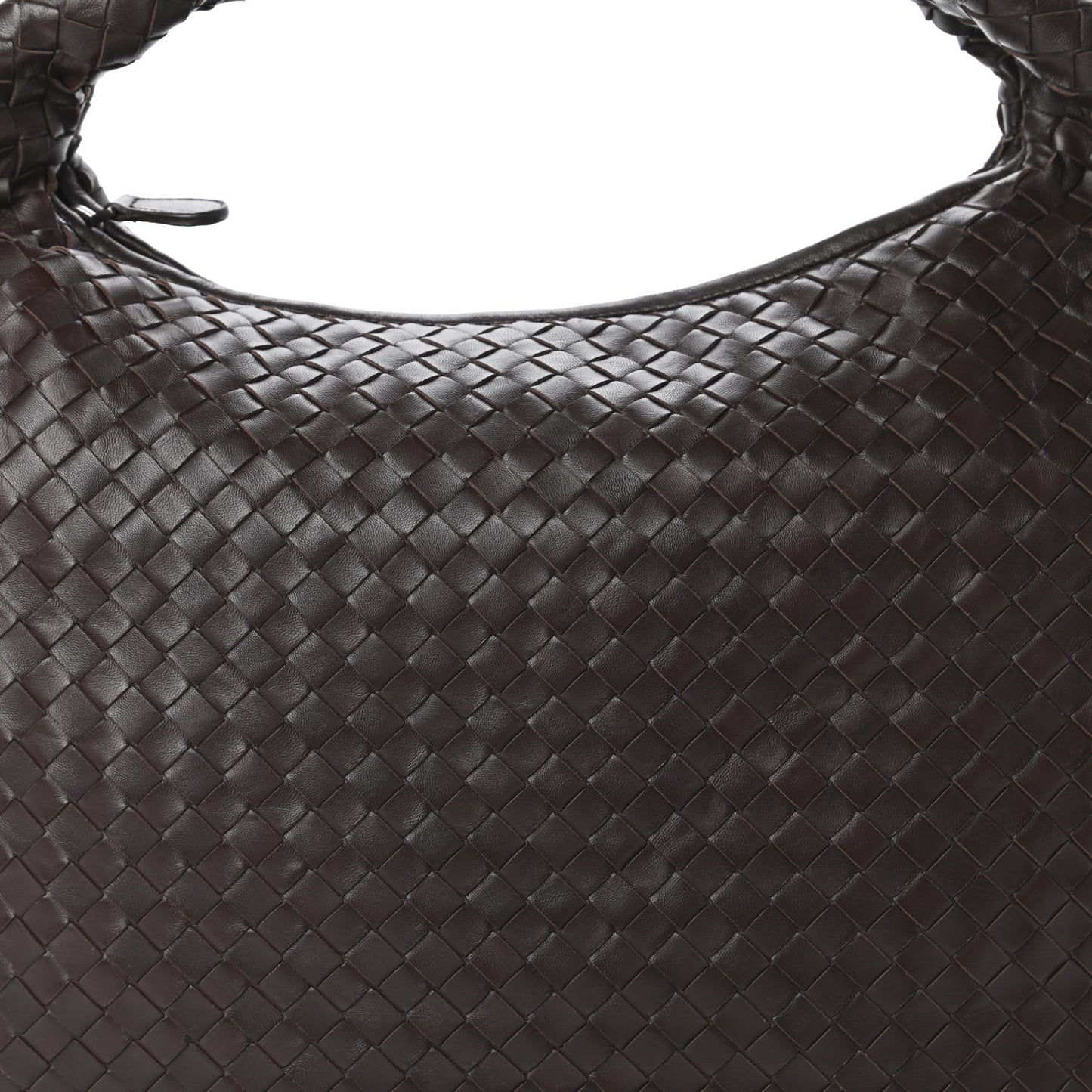 Nappa Intrecciato Medium Veneta Hobo Ebano