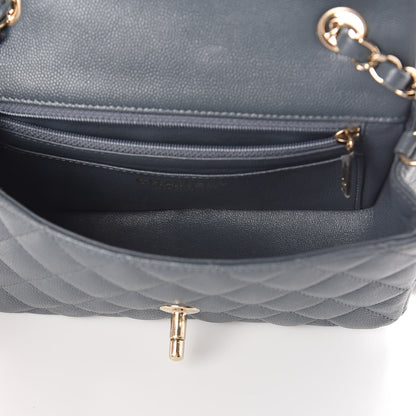 Chanel Caviar Quilted Mini Rectangular Flap Dark Grey 5 of 9