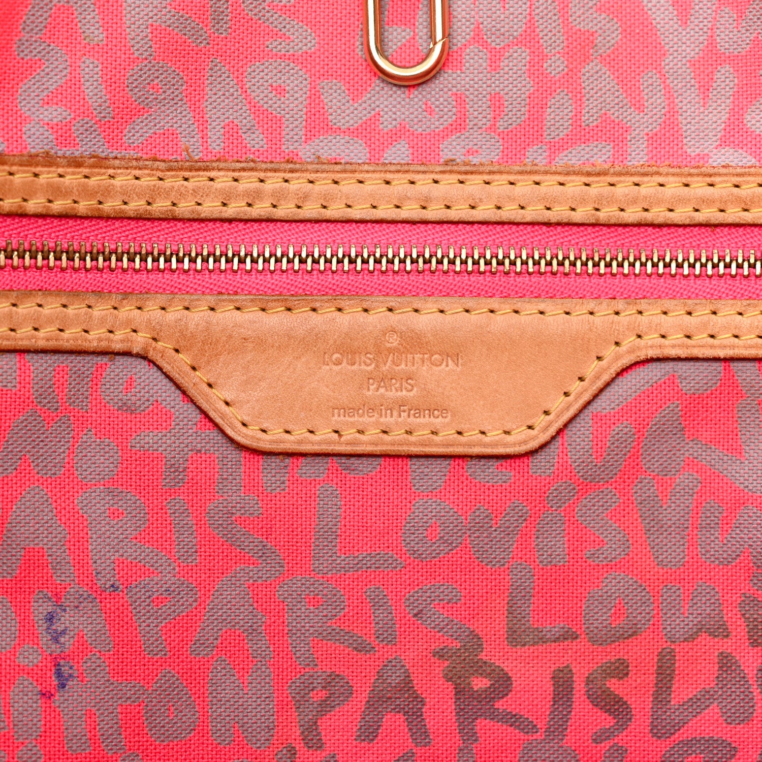 Louis Vuitton Monogram Graffiti Neverfull GM Fuchsia 6 of 28