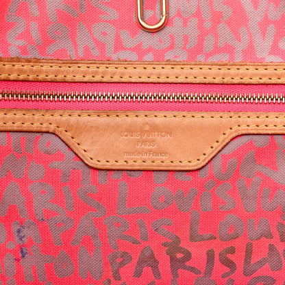 Louis Vuitton Monogram Graffiti Neverfull GM Fuchsia 6 of 28