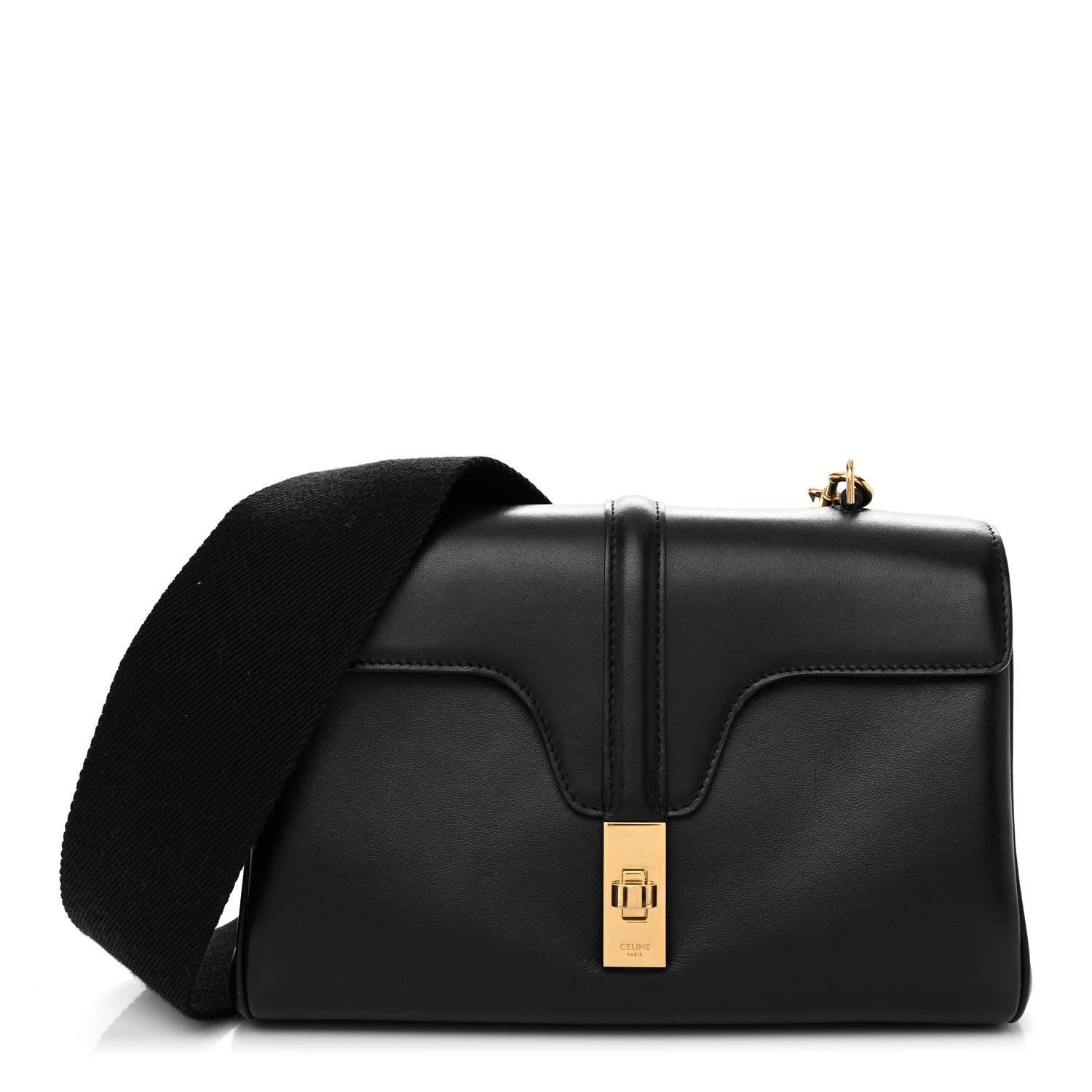 Celine Smooth Calfskin Teen 16 Crossbody Bag Black 1 of 9
