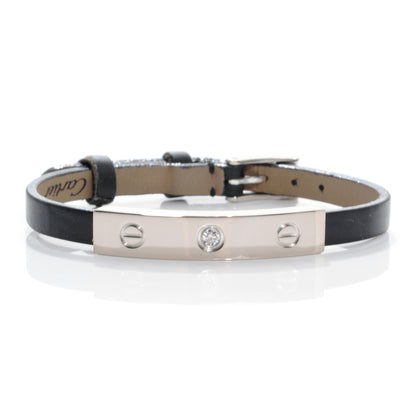Cartier 18k Leather Diamond Love Bracelet 1 of 7