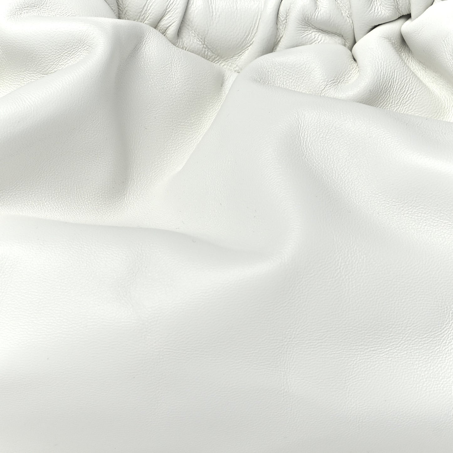 Lambskin Cloud Clutch White
