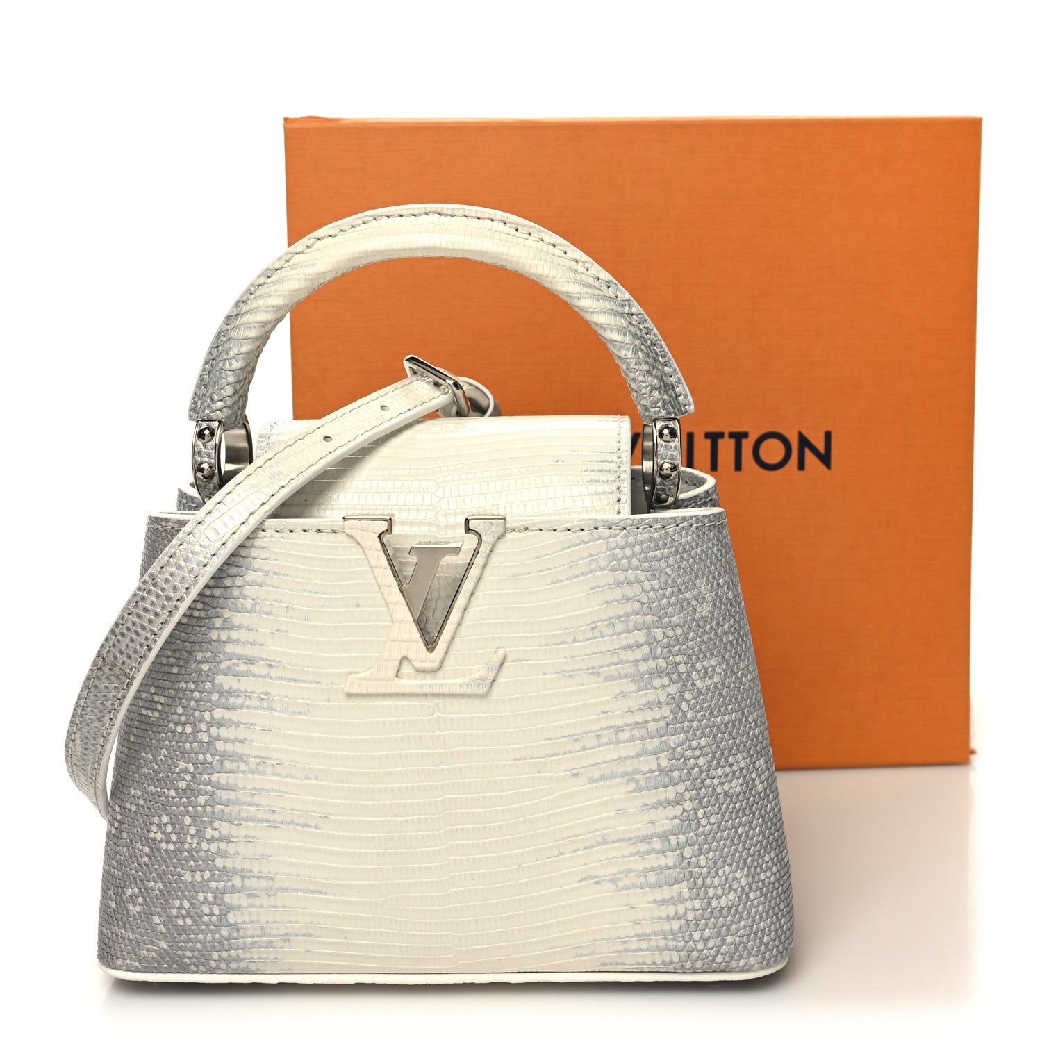 Louis Vuitton Lizard Capucines Mini White 11 of 11