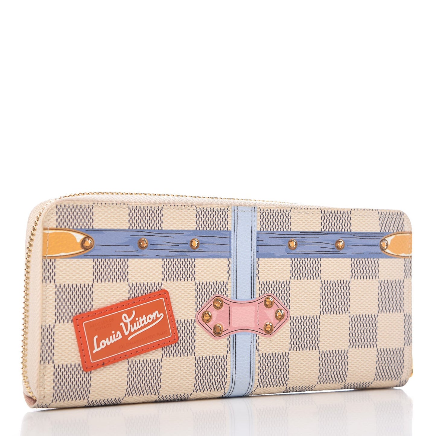 Damier Azur Summer Trunks Clemence Wallet