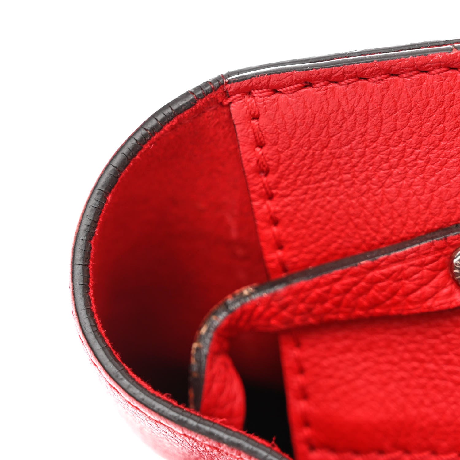 Louis Vuitton Calfskin Lockme Bucket Rubis 13 of 15