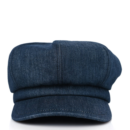 Prada Denim Womens Newsboy Cap M Bleu 2 of 8