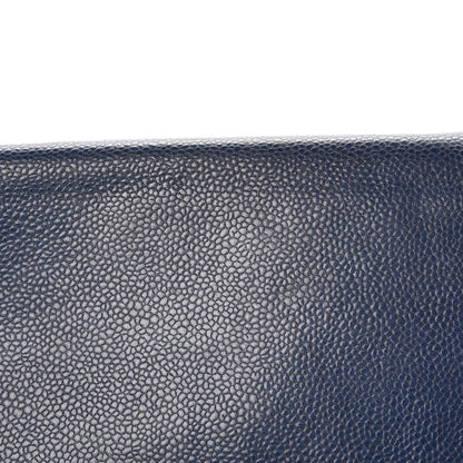 Chanel Caviar Timeless CC Wallet On Chain WOC Dark Blue 11 of 17