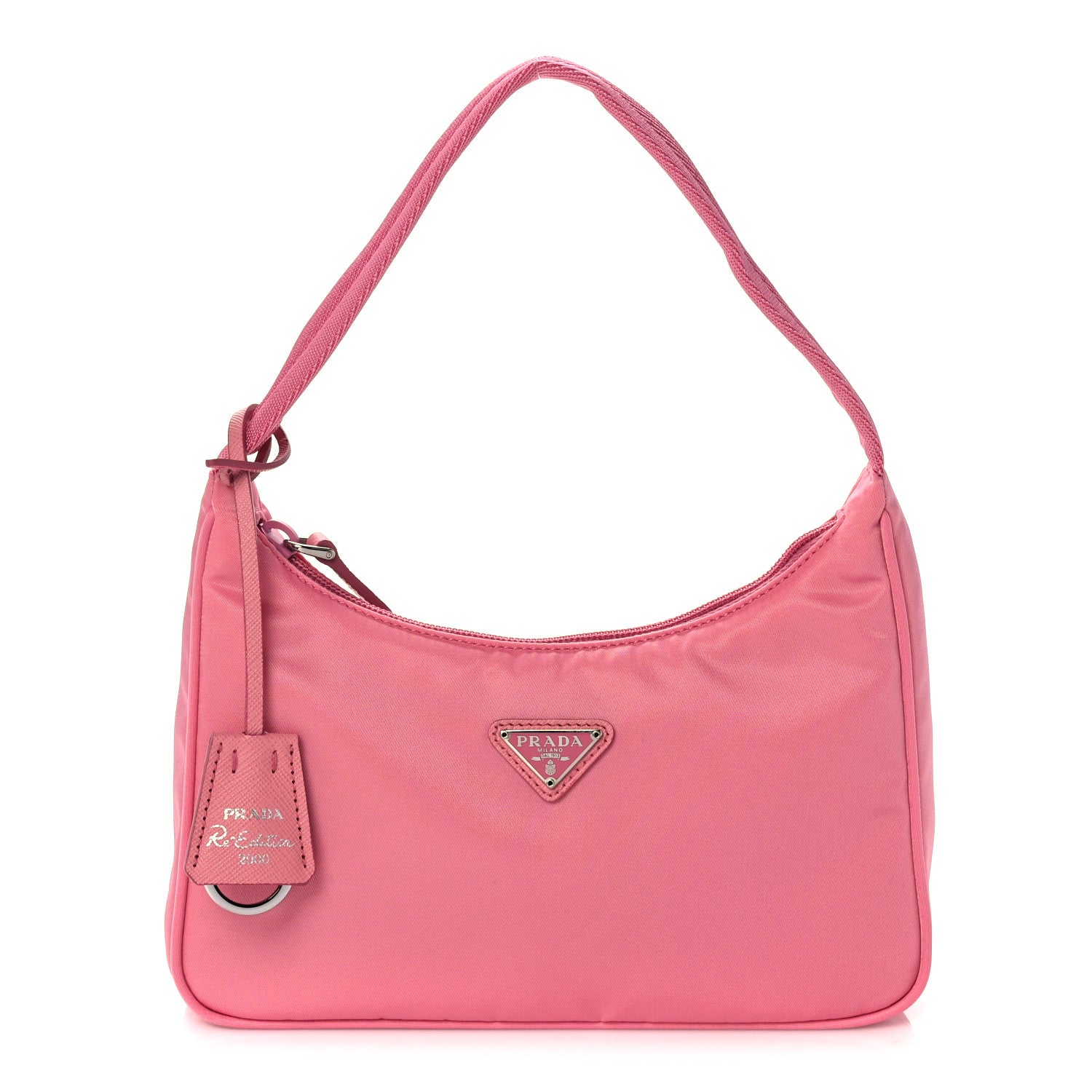 Prada Tessuto Nylon Mini Re-Edition 2000 Bag Begonia 1 of 8