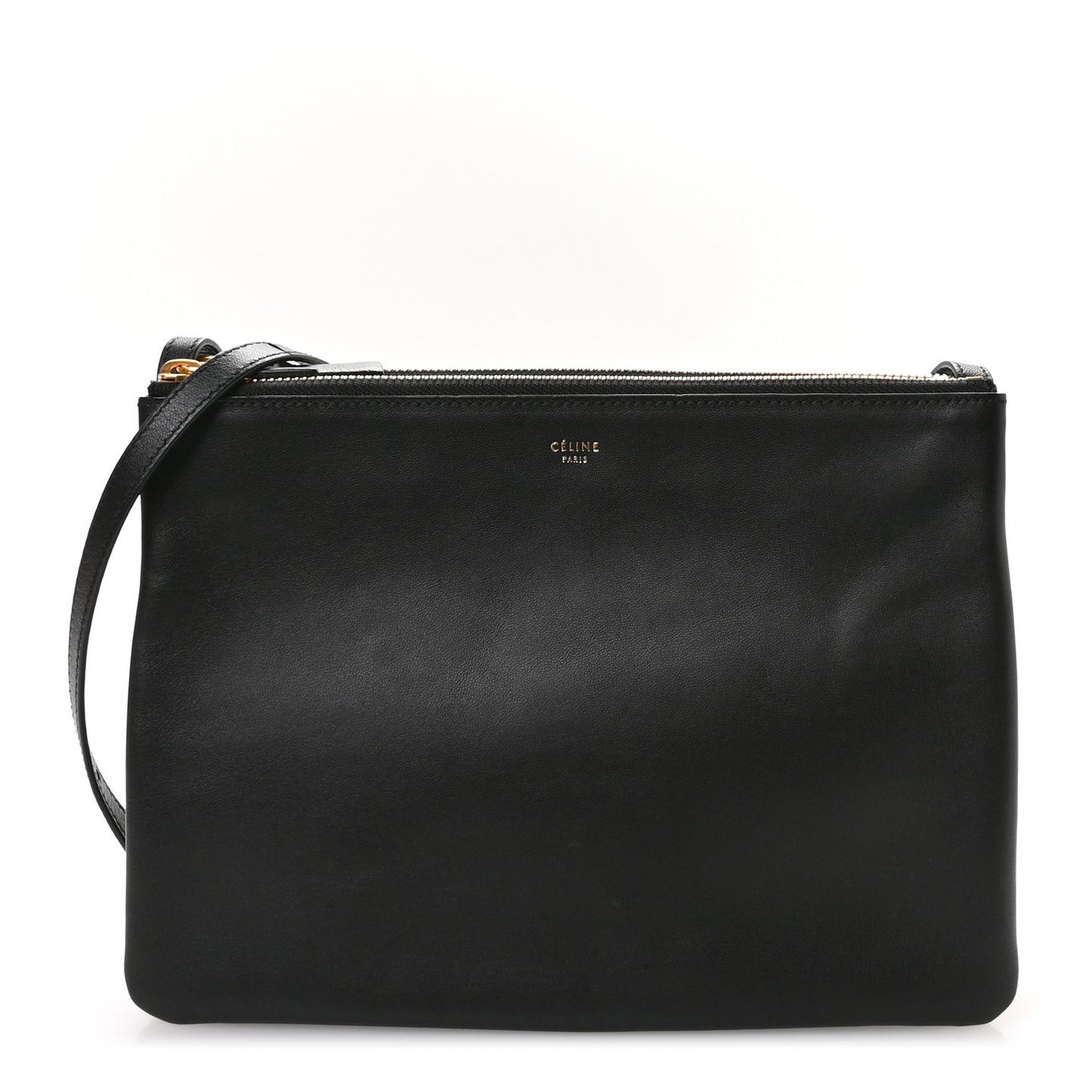 Lambskin Large Trio Crossbody Bag Black