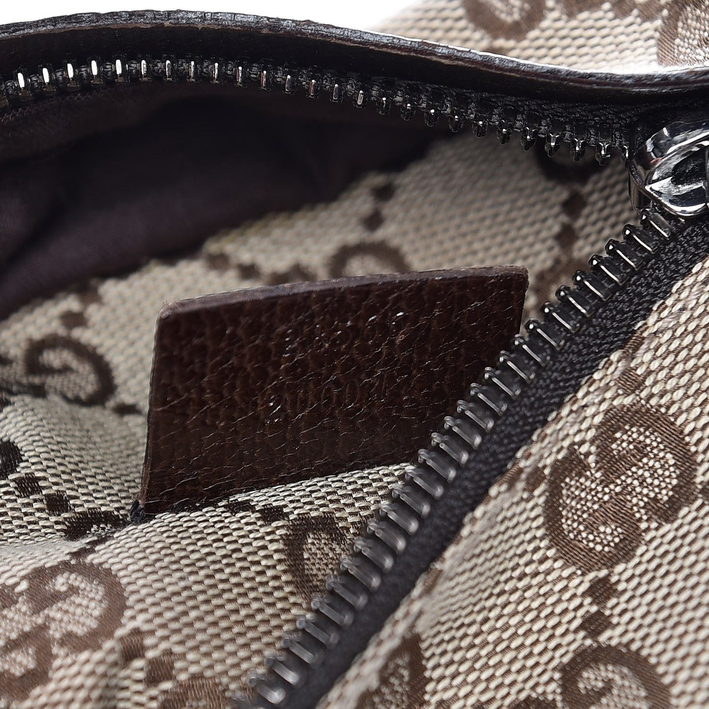 Monogram Web Belt Bag Dark Brown