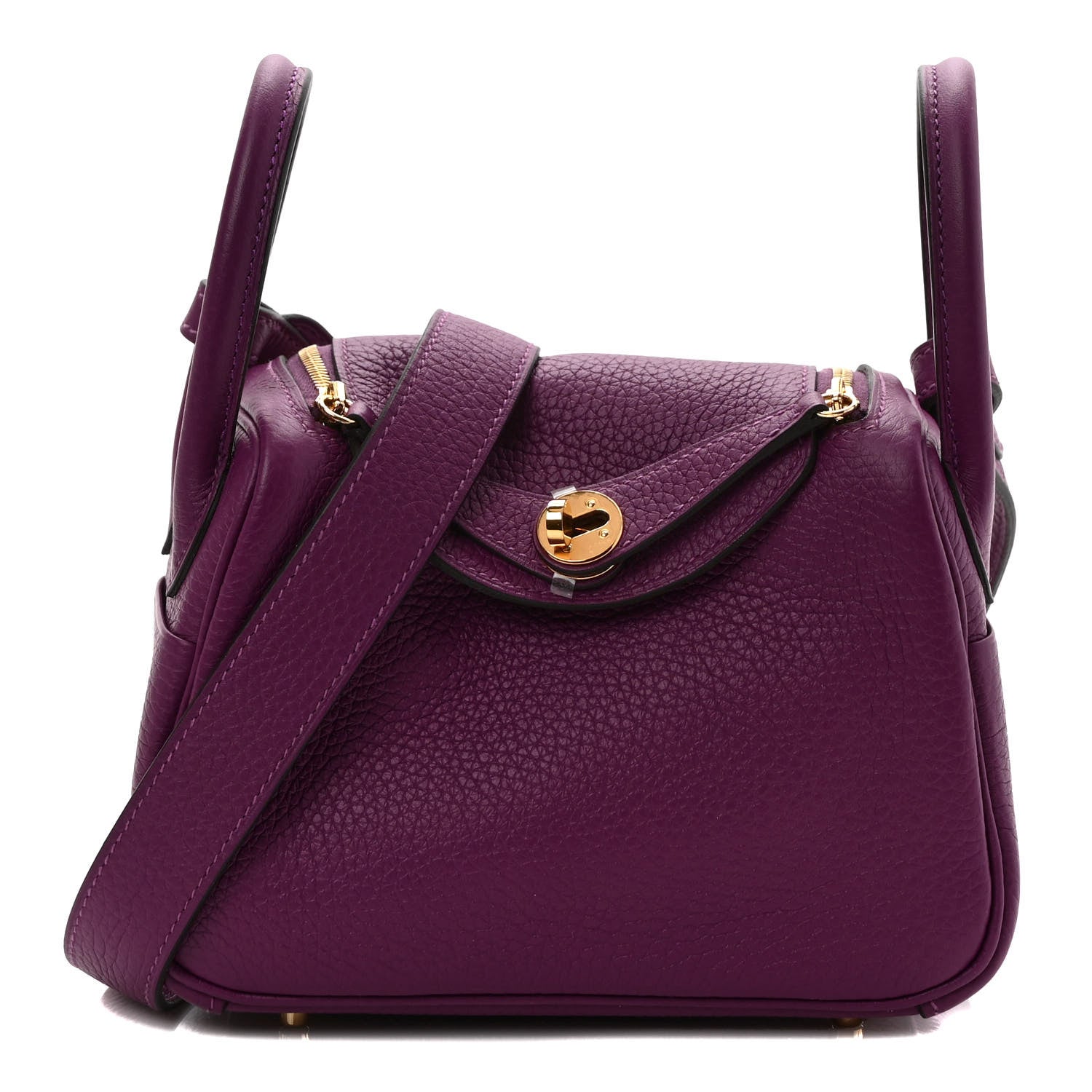 Hermes Taurillon Clemence Mini Lindy 20 Anemone 1 of 8