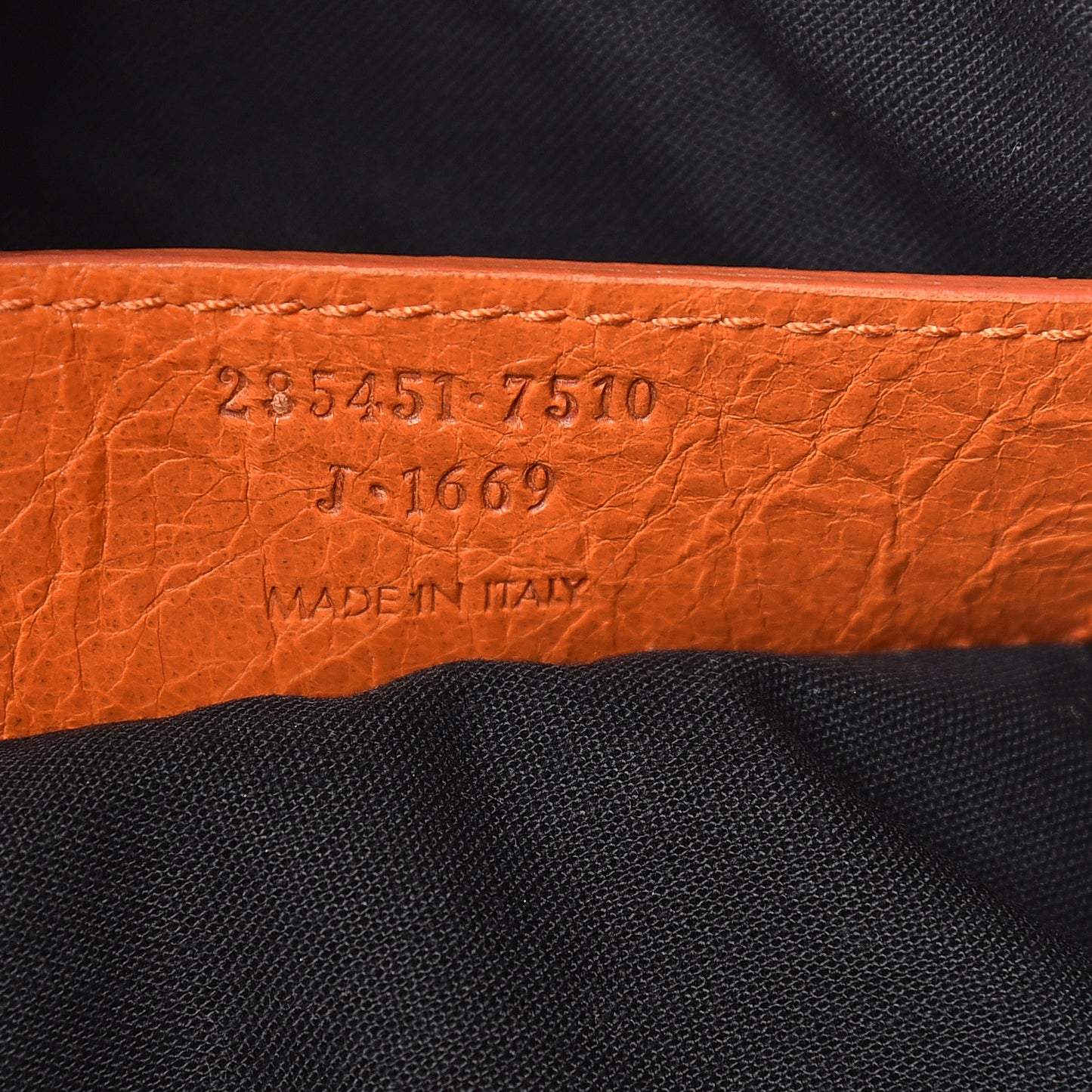 Agneau Giant 12 Gold Hardware Work Tangerine
