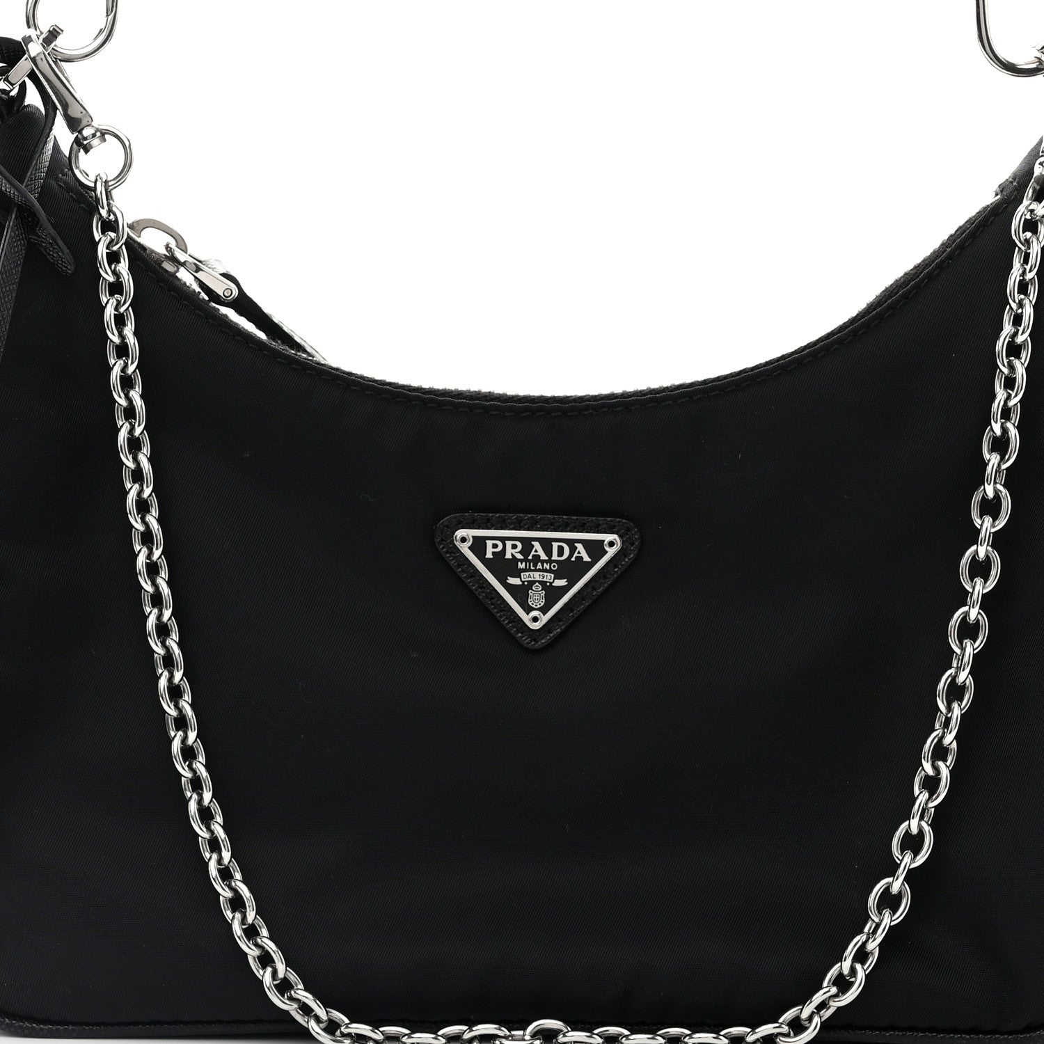 Prada Nylon Re-Edition 2005 Shoulder Bag Black 7 of 10