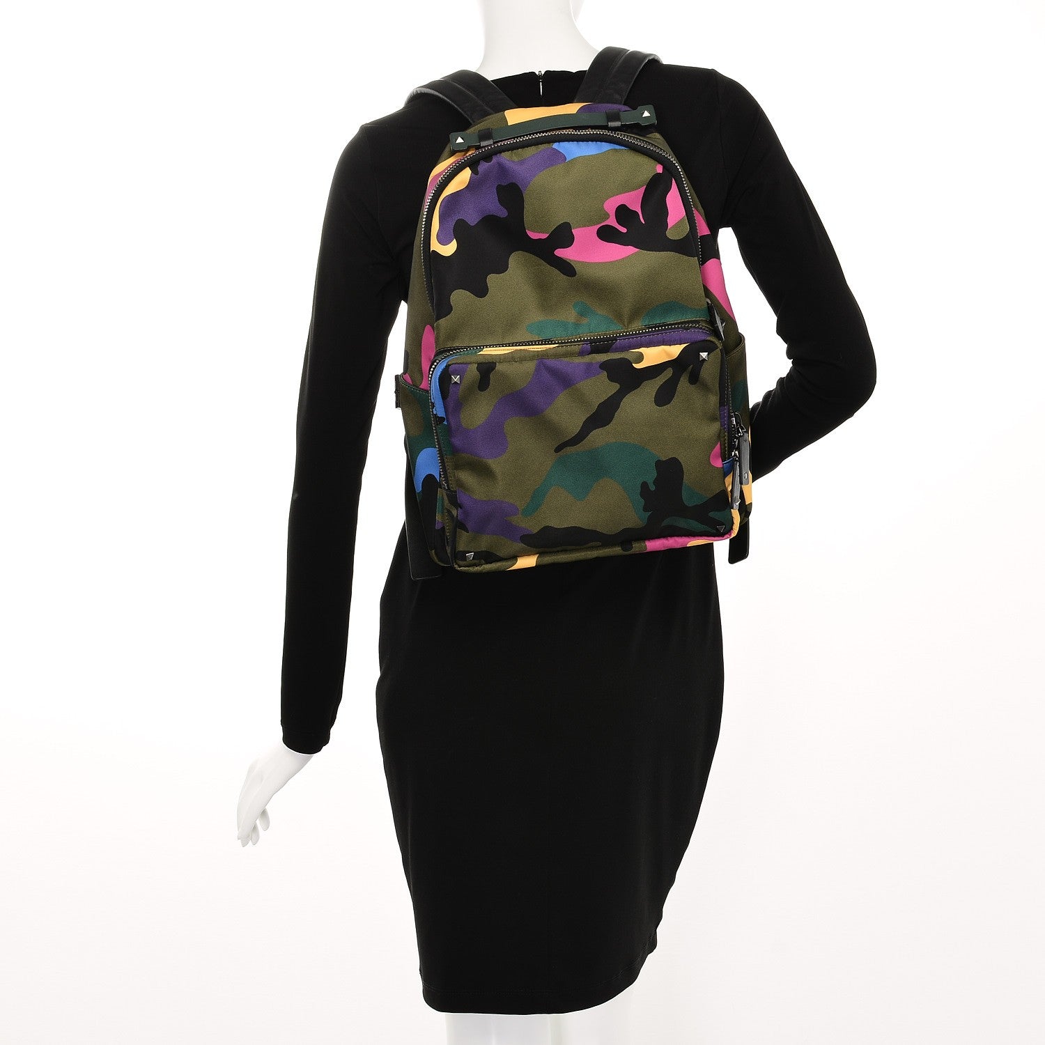 Valentino Garavani Nylon Camouflage Backpack Multicolor 2 of 6